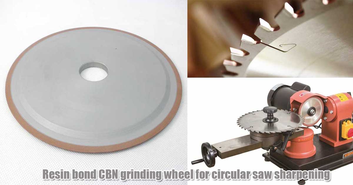 ResinbondCBNgrindingwheelforcircularsawsharpening Forture Tools