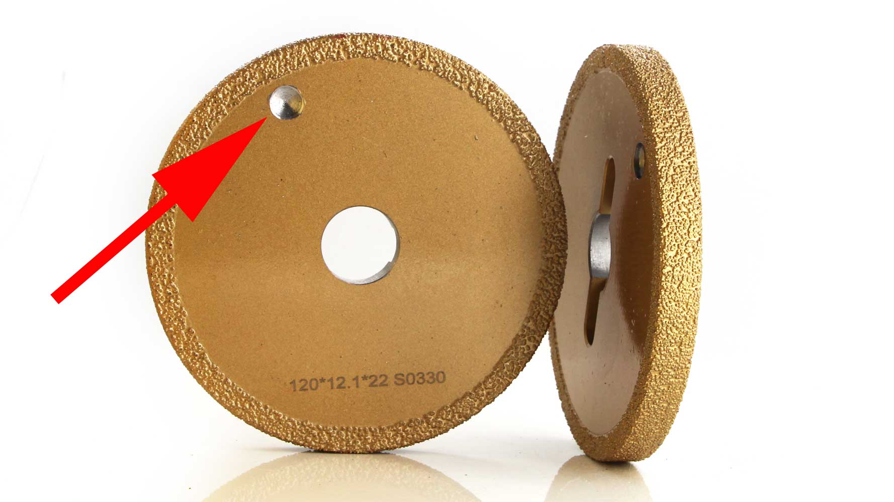 balance hole on brazed grinding wheel