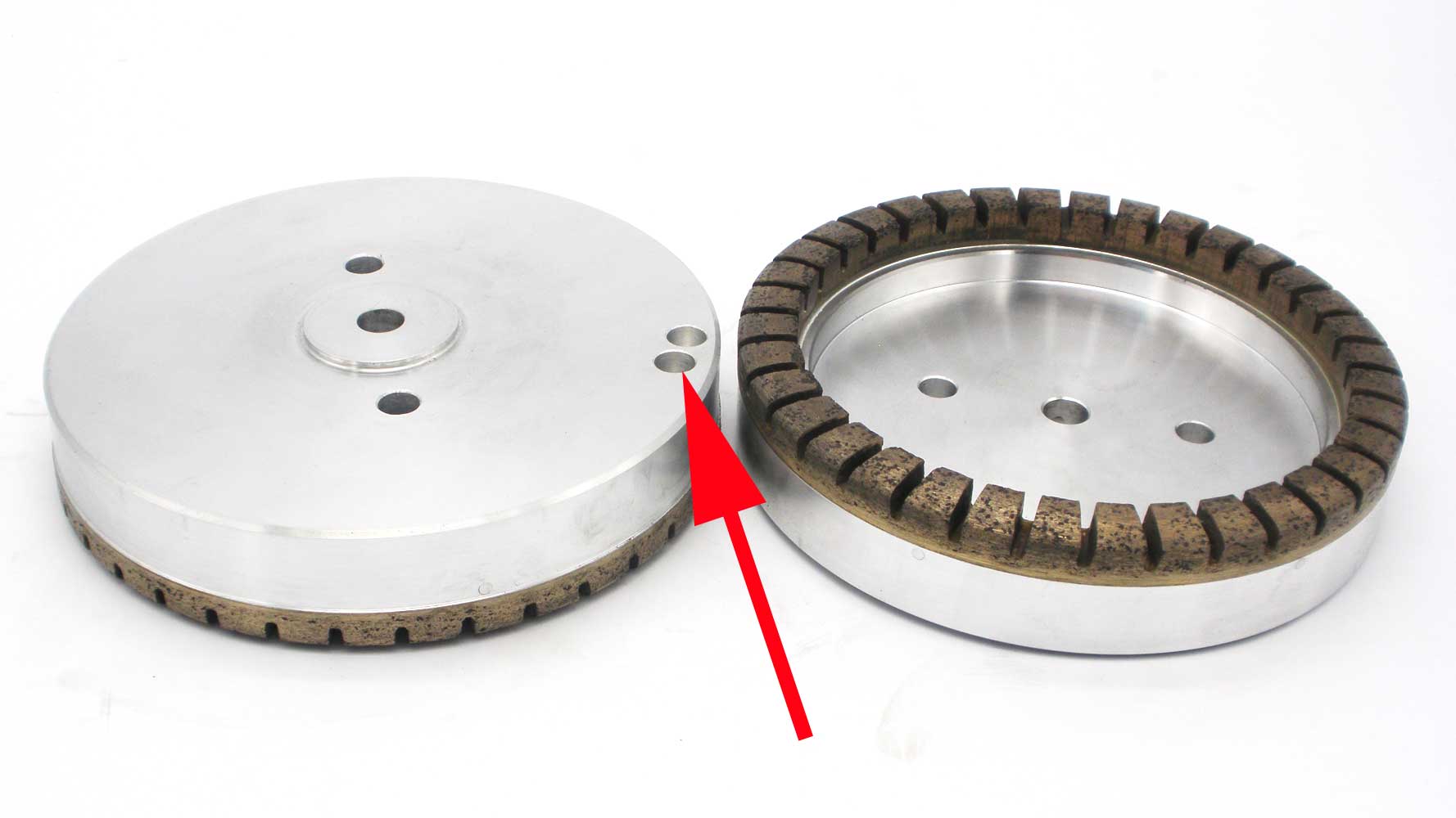 balance hole on glass grinding wheel