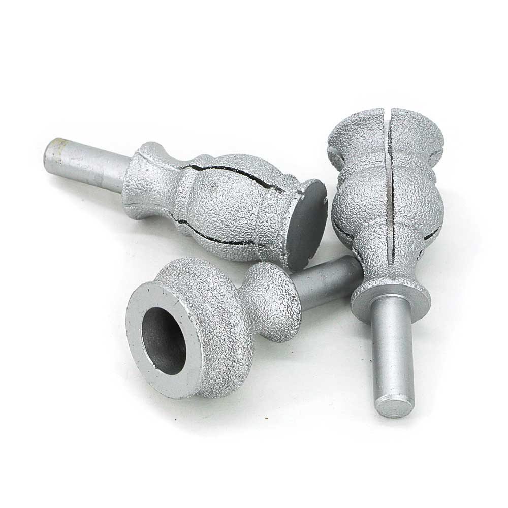 Brazed diamond shape edging mounted point (10) Brazed diamond shape edging mounted point