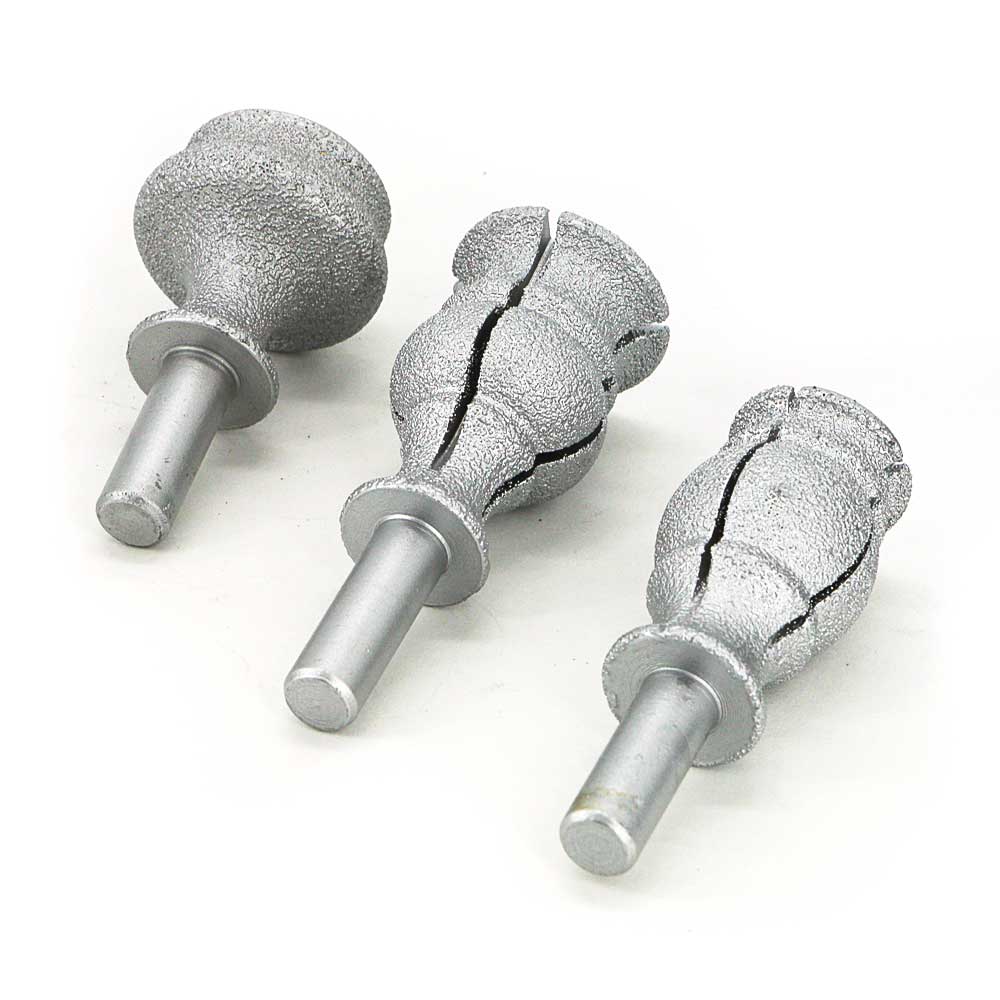 Brazed diamond shape edging mounted point (8) Brazed diamond shape edging mounted point