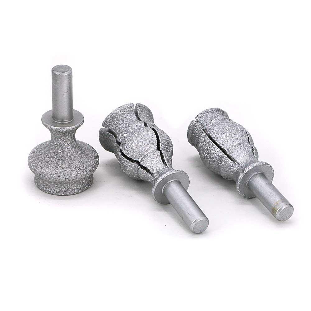 Brazed diamond shape edging mounted point (9) Brazed diamond shape edging mounted point