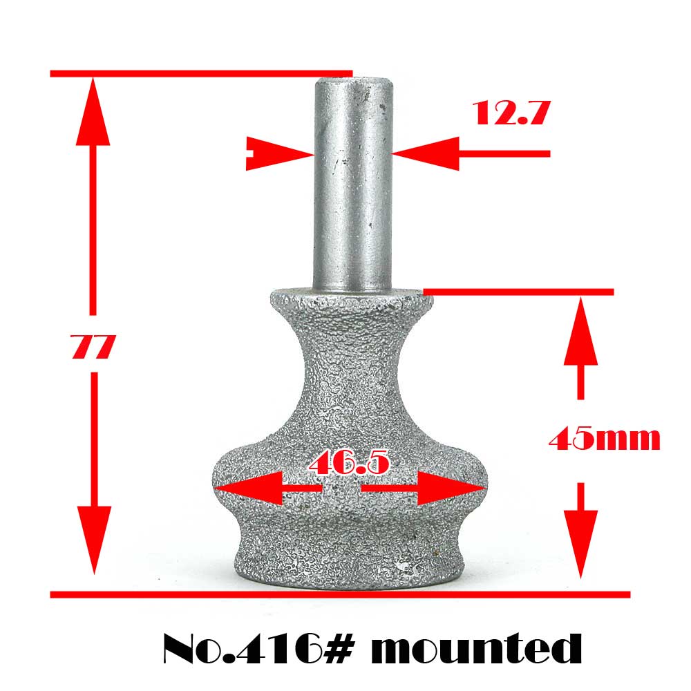 No416-mounted-point Brazed diamond shape edging mounted point