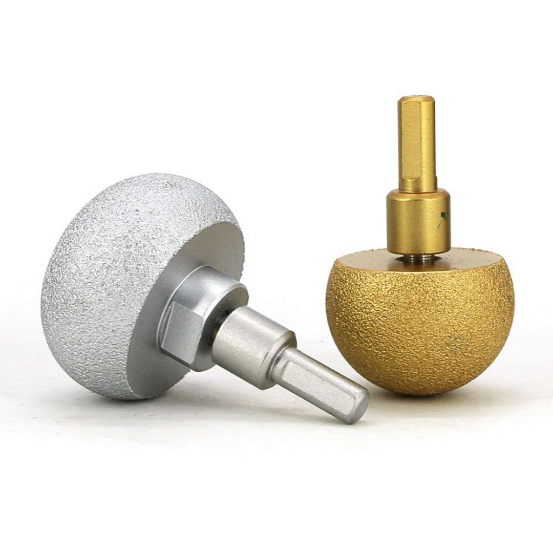 braze spherical shape diamond mounted (2) braze spherical shape diamond mounted