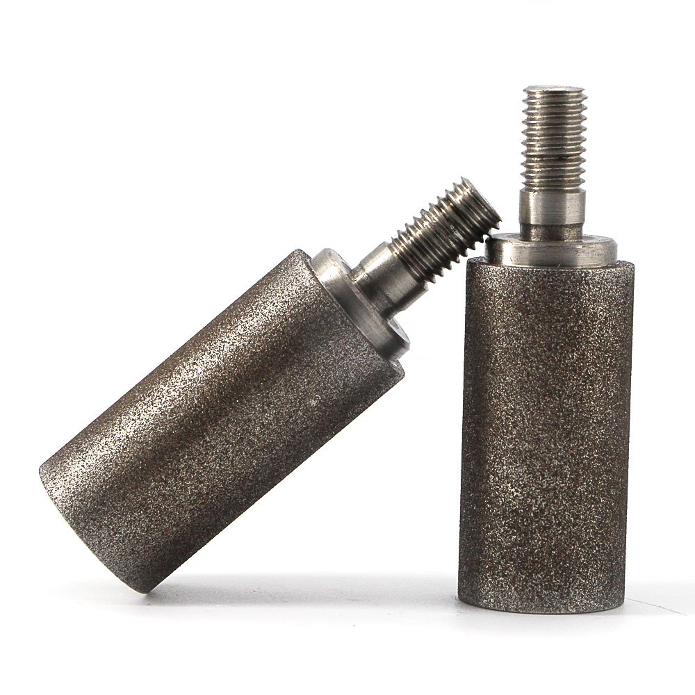 CBN mounted point with thread shank